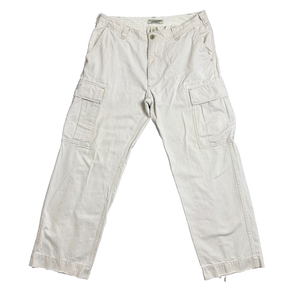 Vintage Polo Jeans Co Cargo Pants Men's 36x32 Military Surplus Baggy Y2K Skater